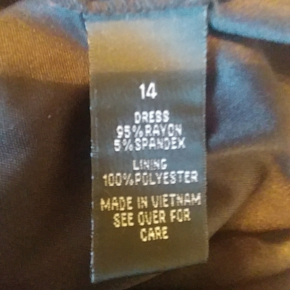 Size 14 Women’s Black & White Striped A-Line Dress - Picture 6 of 6